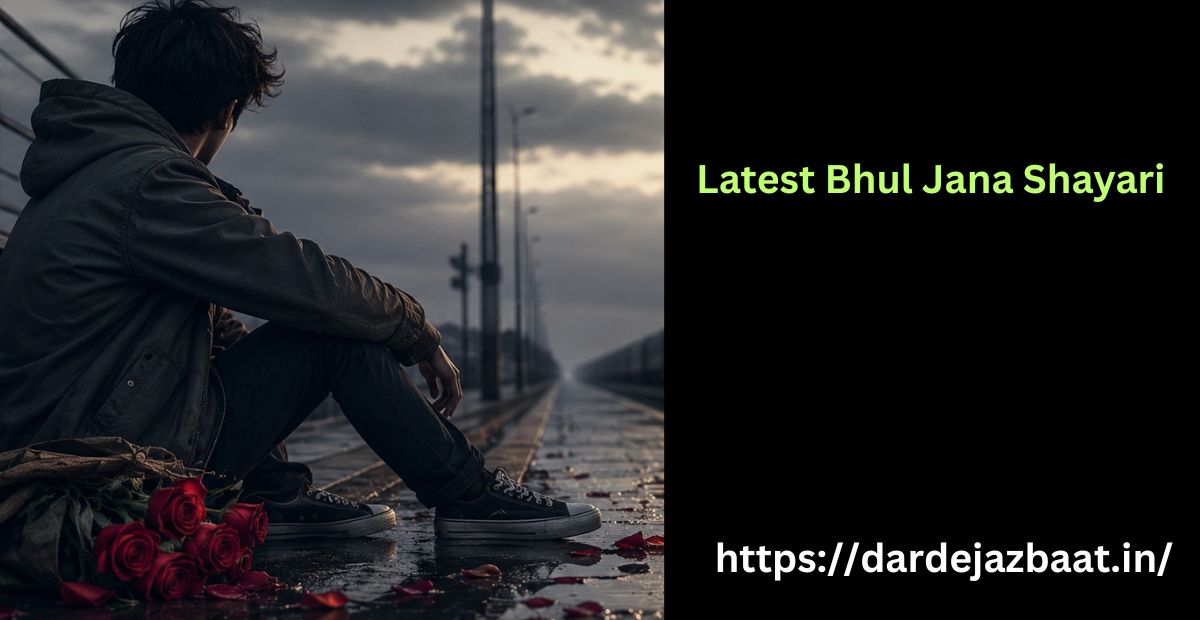 Latest Bhul Jana Shayari|किसी को भूल जाने वाली दर्द भरी शायरी