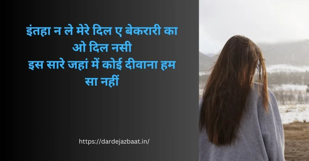 दीवानगी शायरी हिंदी में /Crazy Shayari in 