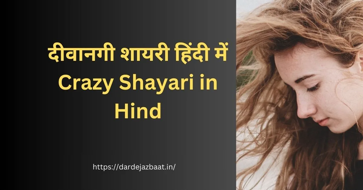 दीवानगी शायरी हिंदी में /Crazy Shayari in Hindi