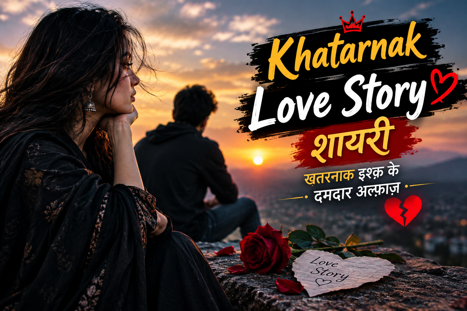 Khatarnak Love Shayari in Hindi |😈🔥 खतरनाक इश्क़ के दमदार अल्फ़ाज़