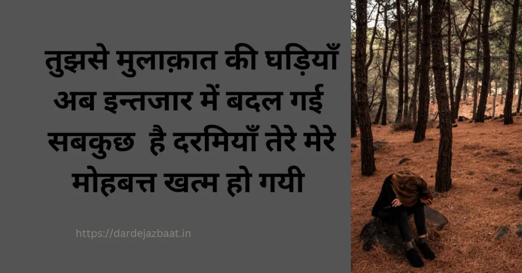 intezaar mulakat shayari