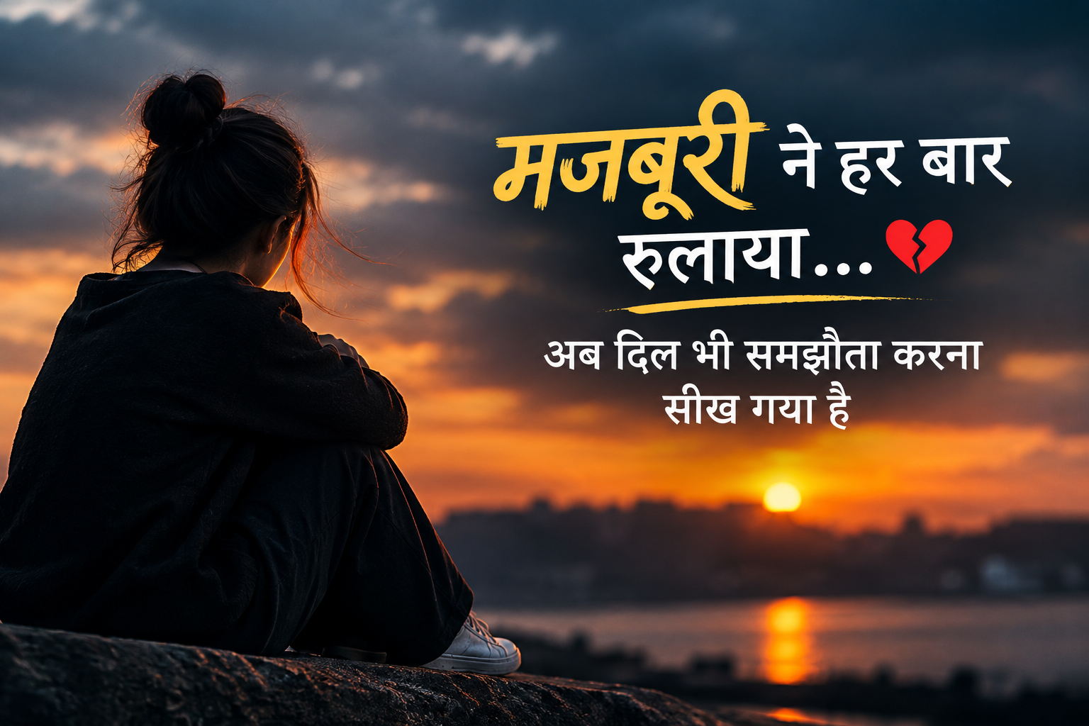 Majburi Shayari In Hindi|मजबूरी ने हर बार रुलाया, दिल 💔तोड़ देने वाली शायरी 2026
