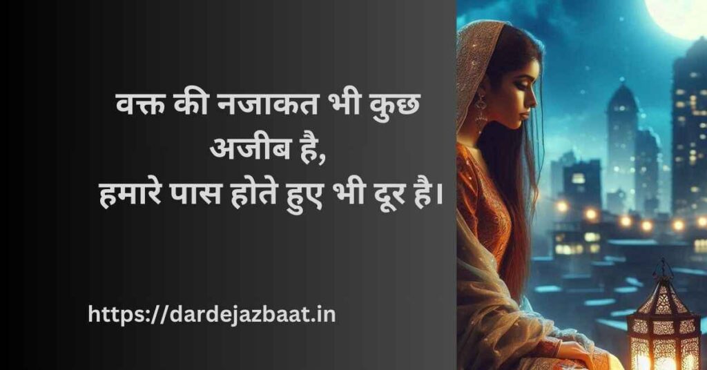 वक्त की नजाकत शायरी