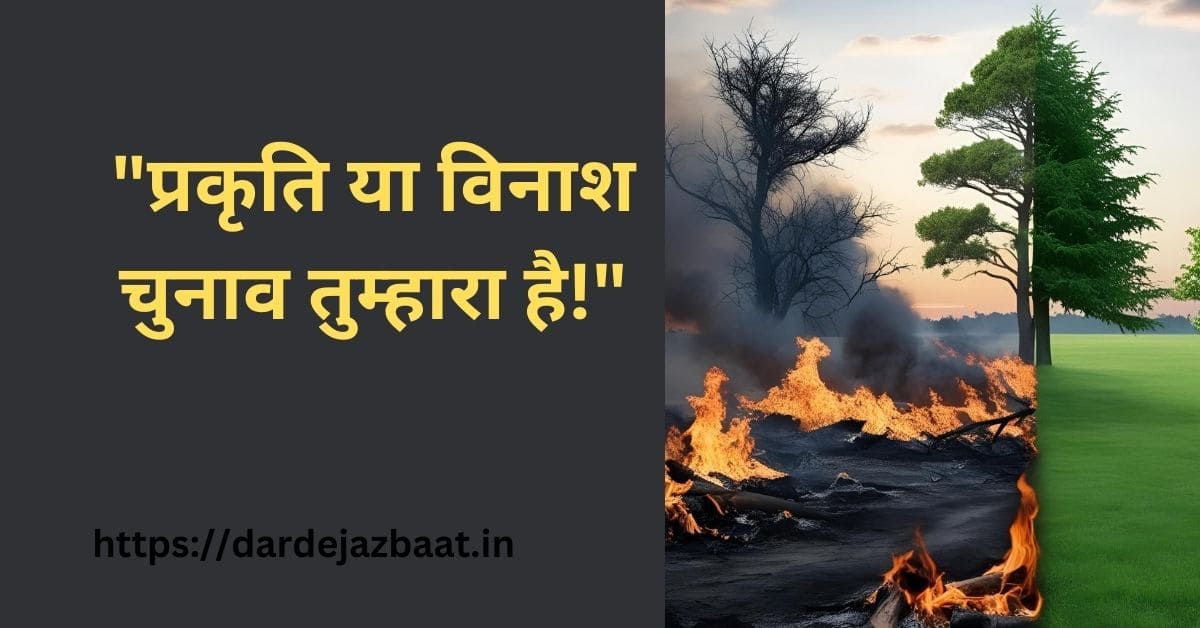 विकास के नाम पर विनाश|पर्यावरण की पुकार इन लाइनों में छुपी है