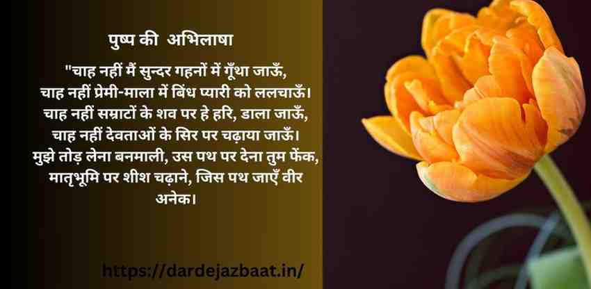हिंदी की महान कविताएं 1. पुष्प की अभिलाषा – माखनलाल चतुर्वेदी हिंदी की महान कविताएं1. पुष्प की अभिलाषा – माखनलाल चतुर्वेदी