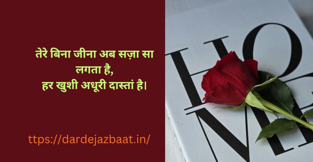 tere bina sad shayari in hindi emotional love quotes