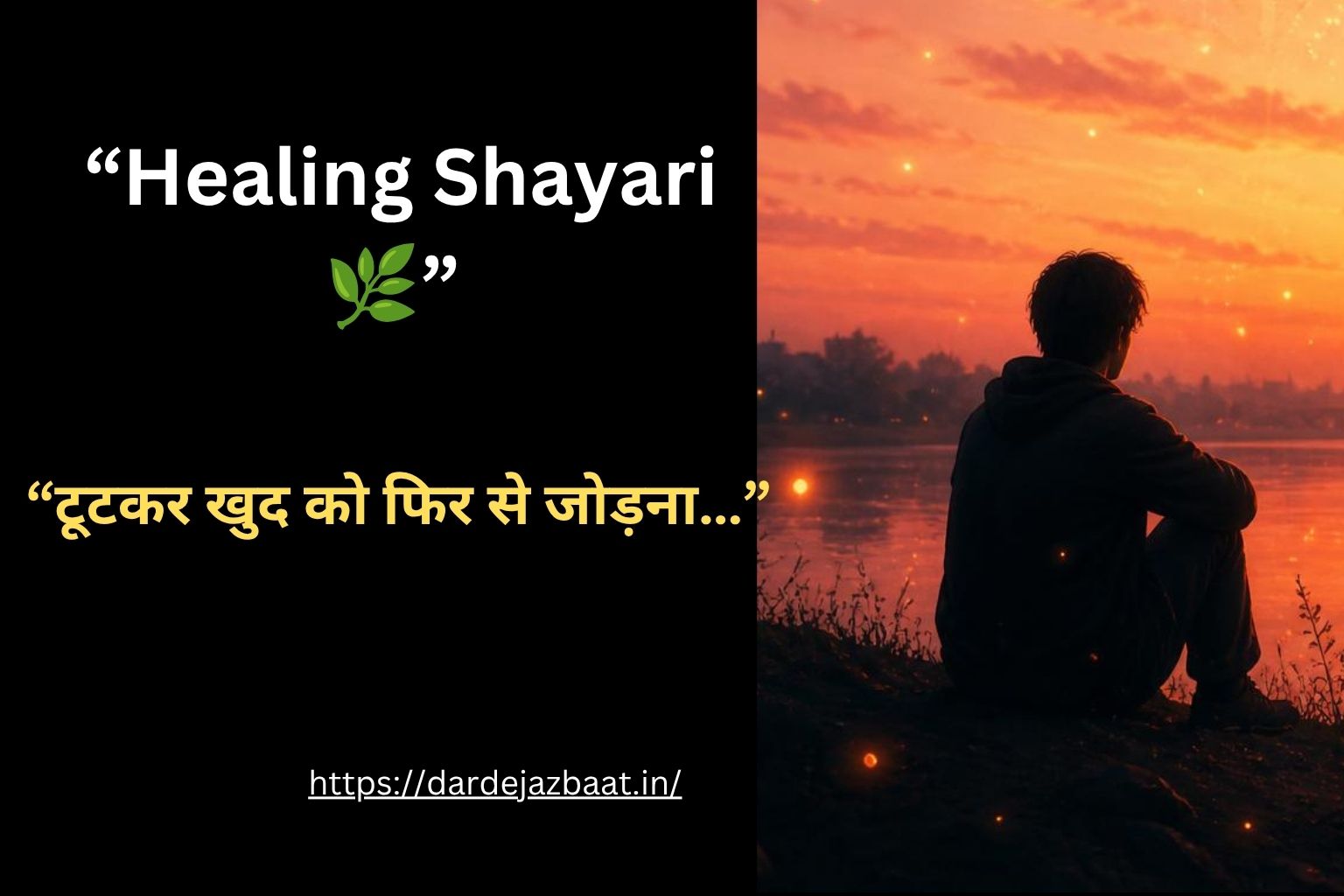 Healing Shayari 🌿|टूटकर खुद को फिर से जोड़ना